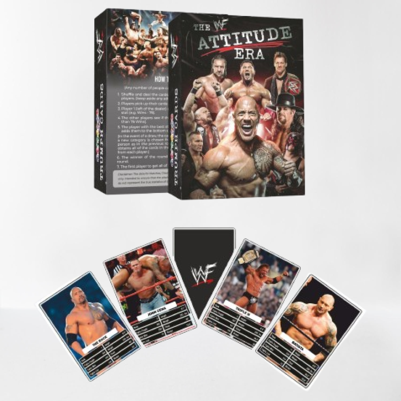 Aamango WWE Collection Trump Cards (Golden Era + Attitude Era + Modern Era)