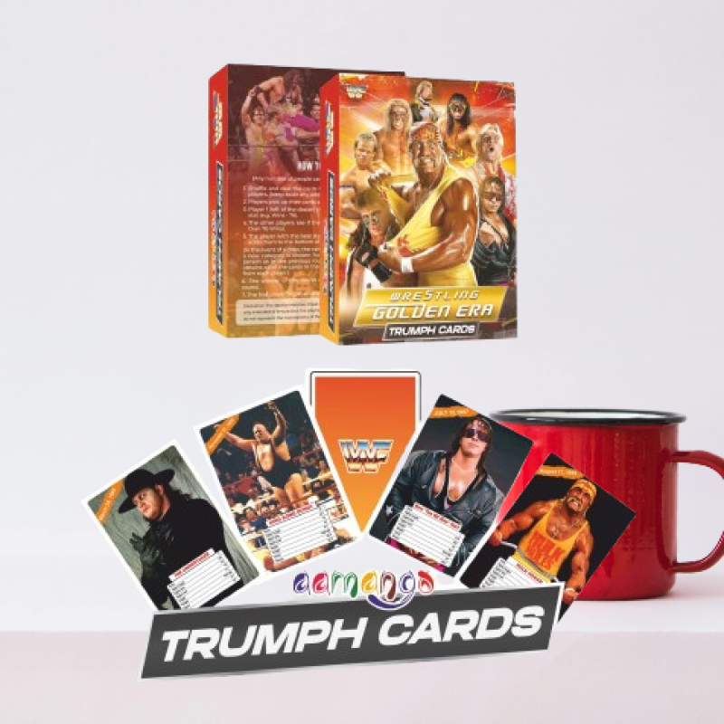 Aamango WWE Collection Trump Cards (Golden Era + Attitude Era + Modern Era)