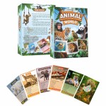 Aamango Jurassic World &amp; Animal World Trump Cards Combo Pack (63 Cards Each) | Educational Card Game for Kids | Learn Dinosaurs, Animals, Facts &amp; Stat