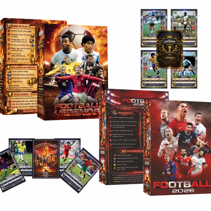 Aamango Football Trump Cards - Combo Pack (Current + Legends)
