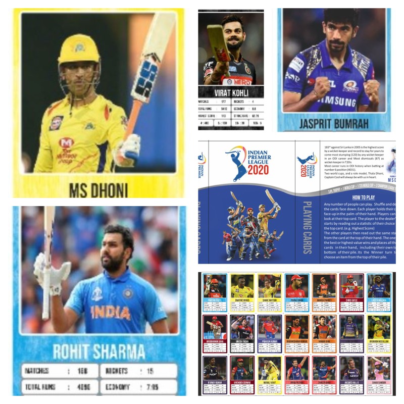 Aamango IPL Cricket Trump Card - 2020 Edition