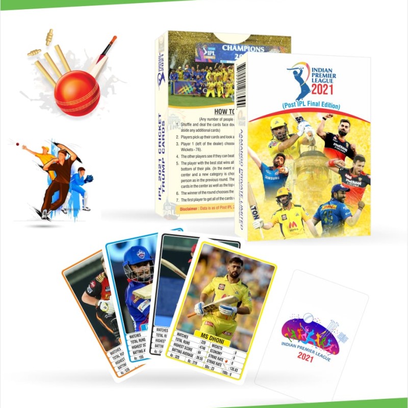 Aamango IPL Cricket Trump Card - POST 2021 IPL Edition