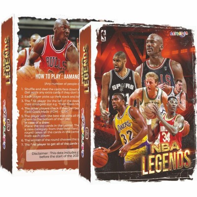 🏀 Aamango NBA Trump Cards – Combo Pack (NBA Legends + NBA Stars 2025 Edition)