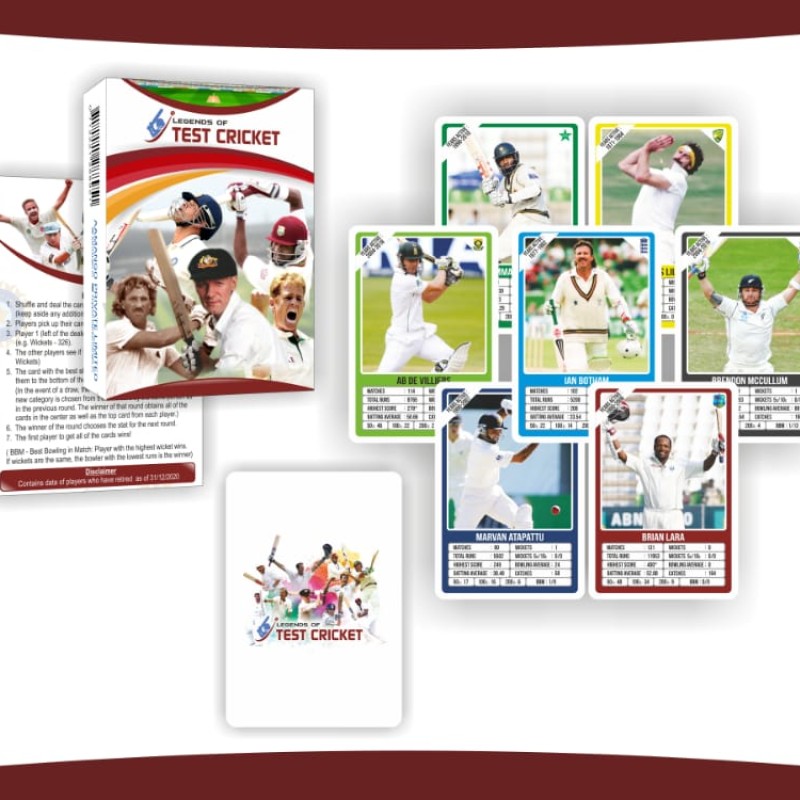 Legends of Test Cricket Trump Cards (Only Retired cricketers Included)