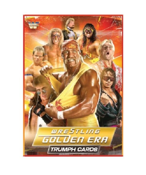 🤼‍♂️ Aamango WWE Golden Era Trump Cards | Wrestling Collectible Trump Card Game Featuring Hulk Hogan, “Macho Man” Randy Savage, The Undertaker & More