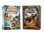 Aamango Jurassic World & Animal World Trump Cards Combo Pack (63 Cards Each) | Educational Card Game for Kids | Learn Dinosaurs, Animals, Facts & Stat