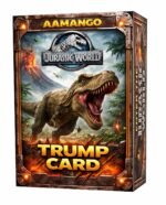 Aamango Jurassic World Trump Cards – Dinosaur Educational Card Game for Kids & Families | Collectible Prehistoric Creatures | Strategy & Learning Game
